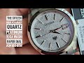 The Citizen High Accuracy Quartz Platinum Tosa Washi Paper Dial Limited Edition 500 Pc AQ4100-65W