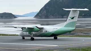 Widerøe Dash 8-100 Short takeoff