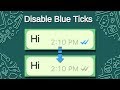 How To Disable Blue Ticks in WhatsApp iPhone