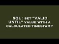 SQL : set 