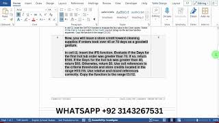 Exp22_Excel_Ch07_Cum_HotTubs_Instructions || Exp22 Excel Ch07 Cum HotTubs Instructions || 100% Marks