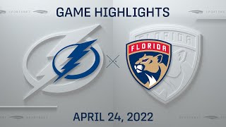 NHL Highlights | Lightning vs. Panthers - Apr. 24, 2022