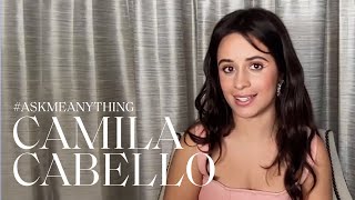 Camila Cabello on Mental Health, "Braiding Sweetgrass" & Playing Cinderella | Ask Me Anything | ELLE