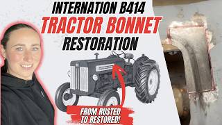 International B414 Bonnet Repair | Fabricating a Corner Repair