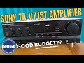 1989 Sony TA-V715T Amplifier Is It A Good Budget Buy - A Closer Look & Overview. Retfurb Retro Audio