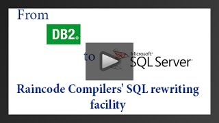 From DB2 to SQL Server: Raincode Compilers' SQL rewriting facility