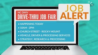 CBS 17 Job Alert - NCDMV to host drive-thru job fair