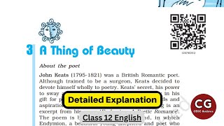 Understanding 'A Thing of Beauty' - Class 12 Poem Explained