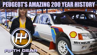 AD - Vicki explores the 200 years of Peugeot history | Fifth Gear
