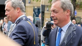 Ukip's Nigel Farage egged by protester