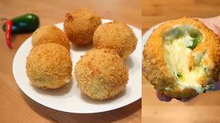 CHEESY JALAPENO BALLS | Cheese Balls Recipe | Spicy Cheese Bites | How To Make J