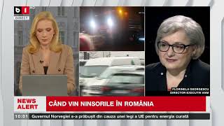 FL  GEORGESCU, ANM: CÂND VIN NINSORILE ÎN ROMÂNIA_Știri B1TV_31 ian. 2025