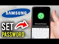 How To Set Password For Apps On Samsung - Step By Step