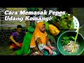 Cara memasak pepes udang kemangi ,bumbu tradisional || masak di desa