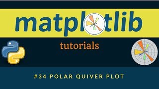 Matplotlib Plotting Tutorials : 034 : Polar Quiver Plot