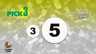 Wisconsin Lottery Evening Draw 10/21/2022