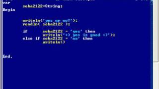 Pascal tutorial ####2 If - Then - Else