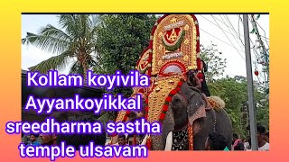 കൊല്ലം കോയിവിള അയ്യൻ കോയിക്കൽ ശ്രീ ധർമ്മ ശാസ്താ ക്ഷേത്രം ഉത്സവം