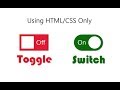 Download How to create animated toggle switch using HTML and CSS only In Mp4 3Gp Full HD Video