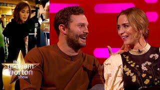 Jamie Dornan Completely Rips Into Emily Blunt's Attempt At Pouring Guinness | Graham Norton Show