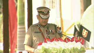 Sheel Vardhan Singh, DG CISF, addresses at 54th CISF Raising Day Parade - 2023