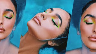 GRAPHIC NEON EYELINER MAKEUP TUTORIAL | ASH K HOLM