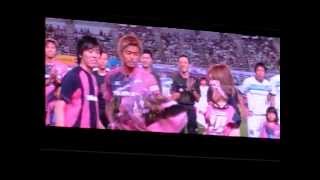 セレッソ大阪　丸橋祐介選手　Ｊ１リーグ100試合出場花束贈呈式　　　2013.8.31