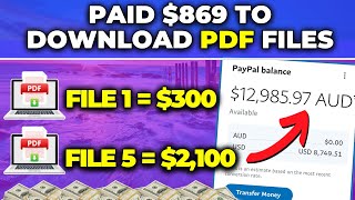Earn $869 Downloading PDF Files For FREE ~ Worldwide! (Make Money Online)