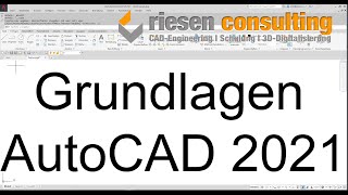 Autodesk AutoCAD 2021 Teil 1 - Grundlagentraining Grundlagen CAD Deutsch Schulung Training