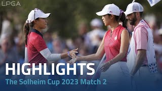 Khang/Lee vs. Boutier/Hall | The 2023 Solheim Cup