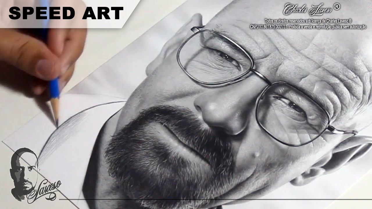 Desenhando Walter White (Breaking Bad) - Charles Laveso - YouTube