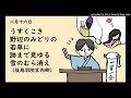 『一首一会』（二月十六日）古典和歌の朗読と解説「すくこき野辺のみどりの若草に跡まで見ゆる雪のむら消え」（後鳥羽院宮内卿）