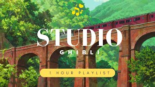Studio Ghibli Playlist (1 Hour of Relaxing Studio Ghibli Piano) 🍀🍀 Studio Ghibli Playlist