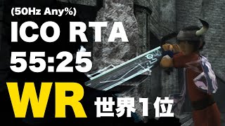 【ICO PS2】RTA 55:25 (IGT 52:32)  World Record - Speedrun  (PS2 PAL 50Hz,  Any%)