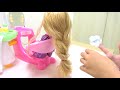 ラプンツェル ヘアカット びようしつごっこ プリンセス cut rapunzel hair nenuco hair beauty salon playset