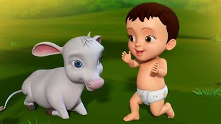 Na Priyamaina Duda - Cow \u0026 Calf Song | Telugu Rhymes for Children | Infobells