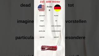 1000 Wörter lernen Folie 8 #deutsch #a1 #b1 ( Deutsch Lernen )