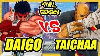 SFV CE 🔥 Daigo (Kage) vs Taichaa (Sagat) 🔥 Ranked Set 🔥 Street Fighter 5