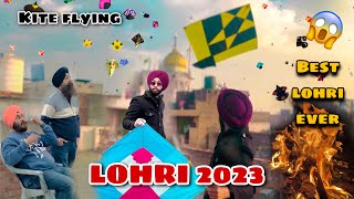 Lohri celebration with family❤️😍 || flying big kites🪁😱 || lohri 2023 || Ludhiana