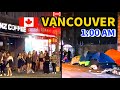 1:00 AM Vancouver Downtown Night Driving ｜Canada Night Street Lifestyle