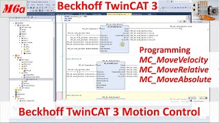 MB06a. [TwinCAT 3 NC] Program MC_Velocity, MC_Relative, MC_Absolute Motion Control [8/20]