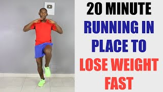 20 Minute Running In Place Workout to Lose Weight Fast 🔥 230 Calories 🔥