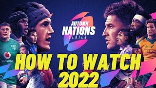 How to watch Autumn Nations Series Rugby - 2022
