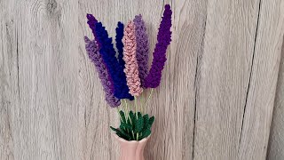 Lavanda crosetata pas cu pas / Crochet Lavander flower