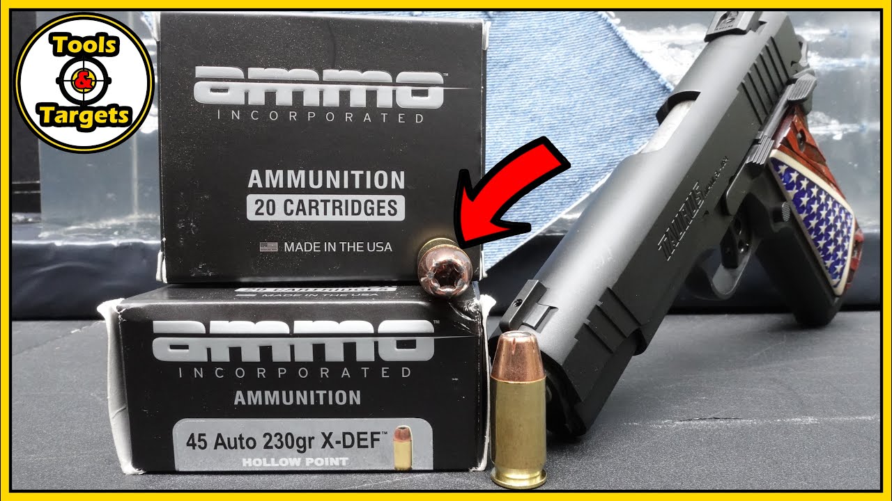 Ammo Vs Ammo!...45 Auto Ammo Inc. Standard Vs X-Def Self-Defense ...