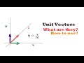 What are unit vectors i, j and k? (what are unit vectors used for) #3