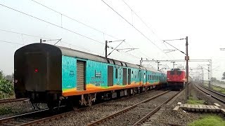 12504/Agartala-Bengaluru Cantt. Humsafar Express Train is Crossing with  U Abhatoofan  Express-13007