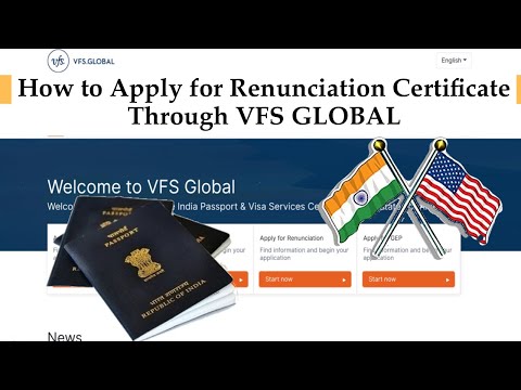 What documents do I needed for renunciation of Indian citizenship?