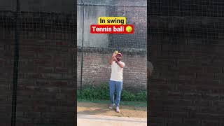 How To Bowl In-Swing With Tennis Ball 🎾 | #shorts