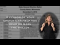 How to Vote Early In Person (ASL / English)